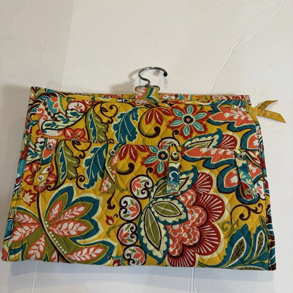 Vera Bradley Keep It Up Organizer Hanging Jewelry Case Retired Provencal Yellow